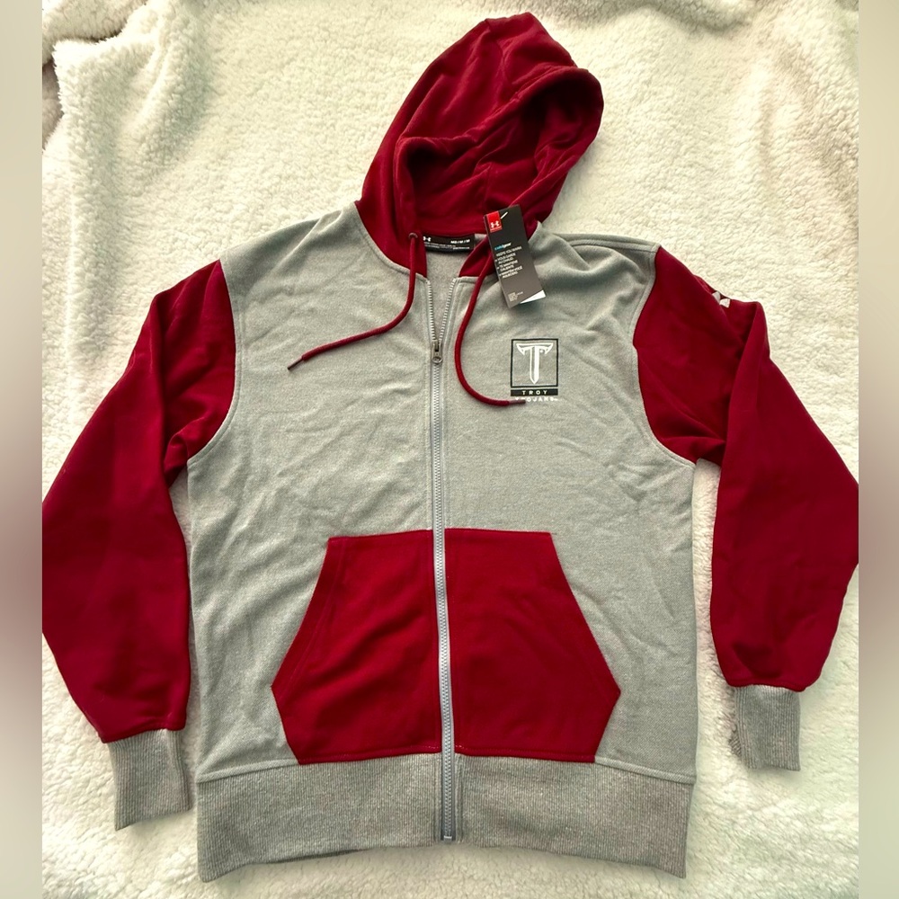 NWT Troy Trojans Under Armour full zip jacket with hood
